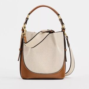 Zara Canvas Bucket Bag